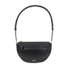 Burberry Medium Leather Olympia Shoulder Bag In Black