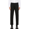 NEIL BARRETT BLACK VISCOSE JERSEY LOUNGE trousers