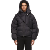 HELIOT EMIL BLACK DOWN SCARF PUFFER JACKET