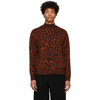 ETUDES STUDIO ORANGE PROPHET LEOPARD TURTLENECK SWEATER