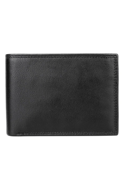 Buxton Double I.d. Billfold Wallet In Black