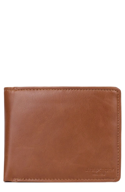Buxton Rfid Credit Card Billfold Wallet In Tan