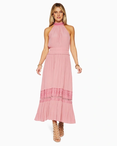 Ramy Brook Cadence Halter Maxi Dress In Flirt