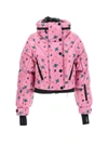 Moncler Genius Womens Light Pink X 3 Moncler Grenoble Plumel Graphic-print Shell-down Hooded Jacket M In Pink