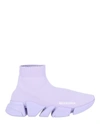 Balenciaga Speed 2.0 Lt Sock Sneakers In Lilac