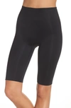 Spanx Power Conceal-her Extended Length Mid-thigh Shaping Shorts In Very Black