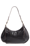 Hobo Lennox Leather Shoulder Bag In Black