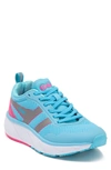 Gola Typhoon Athletic Sneaker In Blue/ Silver/ Pink