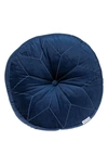 Parkland Collection Dorte Transitional Navy Floor Pillow In Navy