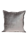 Parkland Collection Agneta Transitional Taupe Square Throw Pillow In Taupe