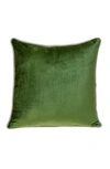 Parkland Collection Maia Transitional Olive Throw Pillow In Olive