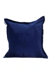 Parkland Collection Agneta Transitional Blue Square Throw Pillow In Blue