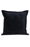 Parkland Collection Agneta Transitional Black Square Throw Pillow In Black