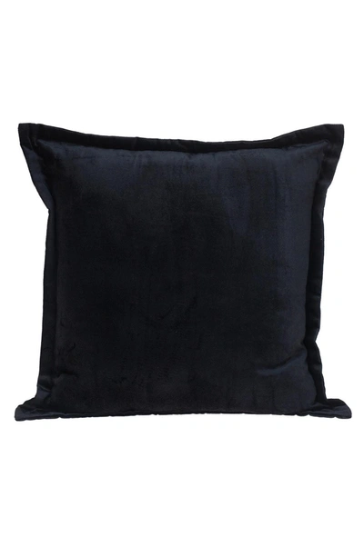 Parkland Collection Agneta Transitional Black Square Throw Pillow