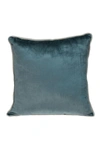 Parkland Collection Maia Transitional Teal Throw Pillow In Teal