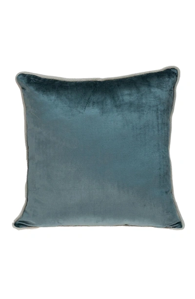 Parkland Collection Maia Transitional Teal Throw Pillow