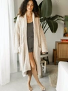 Sunday Citizen Snug Waffle Robe In Brown