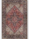 Addison Rugs Addison Kensington Persian Non-skid Accent Rug In Red