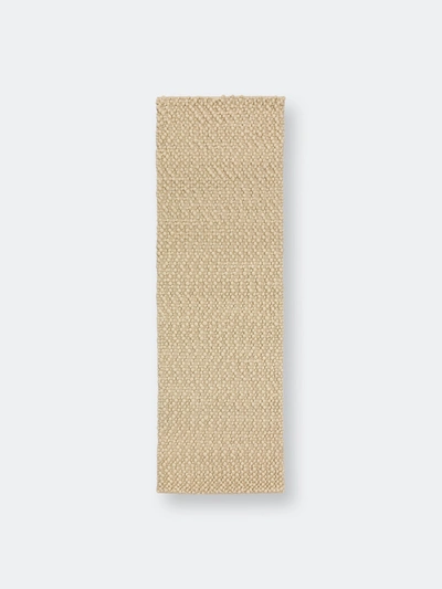 Addison Rugs Addison Boulder Chunky Hand Loomed Wool Rug In White