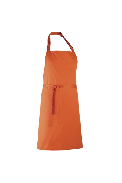 Premier Colours Bib Apron/workwear (orange) (one Size) (one Size)