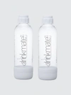 Drinkmate 1.0l Carbonating Bottles (2 Pack) In White