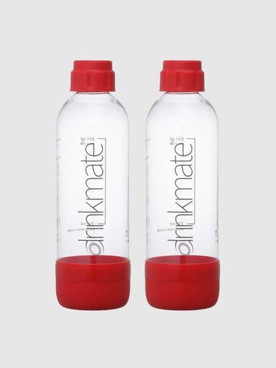 Drinkmate 0.5l Carbonating Bottles (2 Pack) In Red