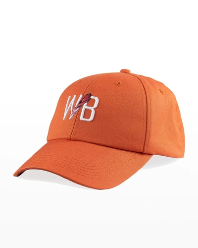 Wear Brims Men's Feather Logo Baseball Cap In Orange