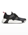 Moncler Lunarove Stretch-design Sneakers In Black
