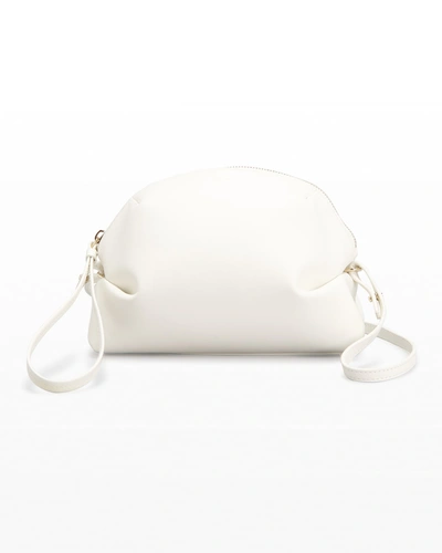 Chloé Judy Calfskin Zip Crossbody Bag In 101 White