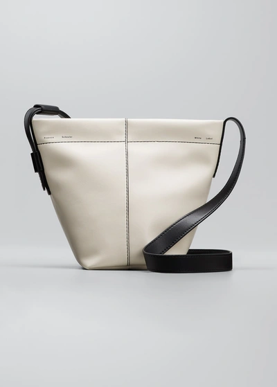 Proenza Schouler White Label Barrow Mini Leather Bucket Bag In Vanilla