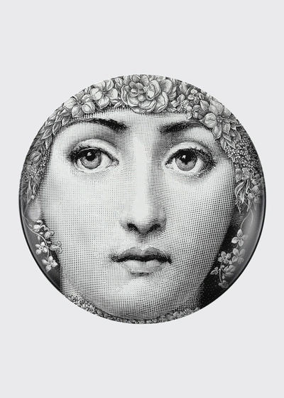 Fornasetti Wall Plate Tema E Variazioni N144 In Black/white