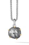 David Yurman Zodiac Pendant In Silveremini