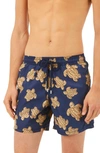 VILEBREQUIN SAND TURTLES RECYCLED NYLON SWIM TRUNKS,MOOC2B03