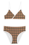 BURBERRY KIDS' CROSBY CHECK TWO-PIECE SWIMSUIT,8047822