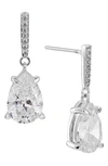 Nadri Colette Cubic Zirconia Drop Earrings In Rhodium