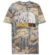 GUCCI X THE NORTH FACE印花T恤,P00614027