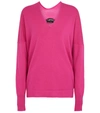 TOM FORD CASHMERE AND COTTON V-NECK SWEATER,P00621064