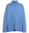 TOTÊME WOOL AND COTTON TURTLENECK jumper,P00628199