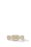 DAVID YURMAN STAX DIAMOND CHAIN LINK RING,R17182D88ADI6