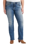 Silver Jeans Co. Suki Mid Rise Slim Bootcut Jeans In Blue
