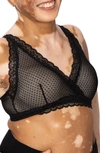 ANAONO SUSAN POST-SURGERY POCKETED PLUNGE LACE BRA,AO-039