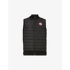 Canada Goose Ribbed Collar Sleeveless Quilted Jacket In Black