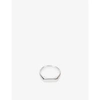 TOM WOOD KNUT WHITE RHODIUM-PLATED STERLING-SILVER RING