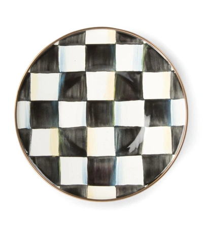 Mackenzie-childs Courtly Check Saucer In Black