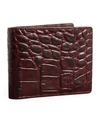 HARRODS CROC-EMBOSSED LEATHER WEMBLEY WALLET,17447683