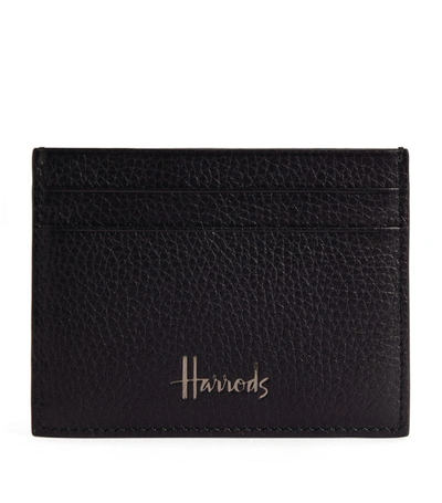 Harrods Leather Wembley Card Holder In Black