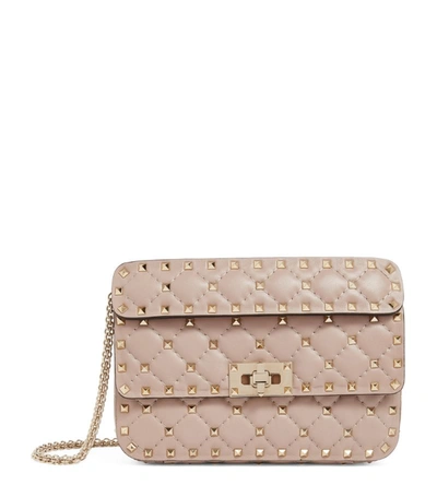 Valentino Garavani Garavani Small Rockstud Spike Shoulder Bag In Pink