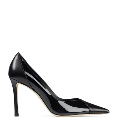 Jimmy Choo Cass 95 Leather Pumps In Black