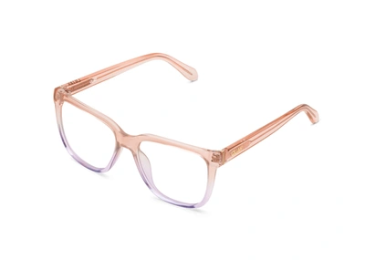 Quay Wired Oversized Rx In Pink Purple,clear Rx