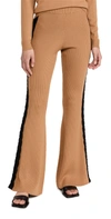 VICTOR GLEMAUD FLARE LEG PANTS WITH SIDE STRIPE,GLEMA30082